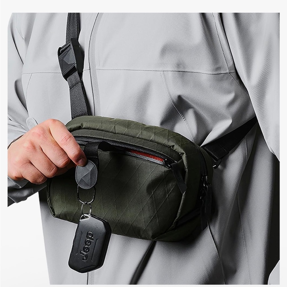 ALPACA Go Sling Nano Men's Olive Green Crossbody Bag - Picture 10 of 14